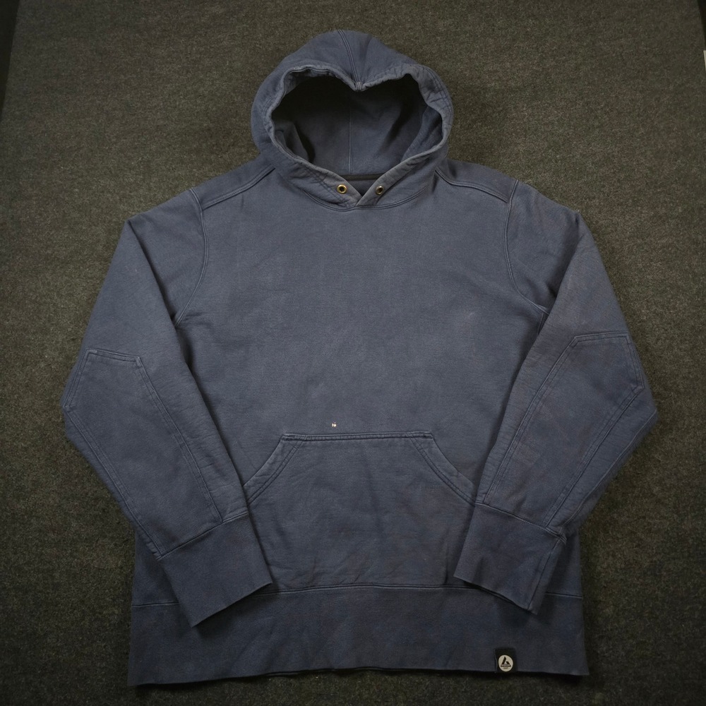 American Giant Classic Pullover Hoodie Blue Heavyweight Cotton Size Men's XXL